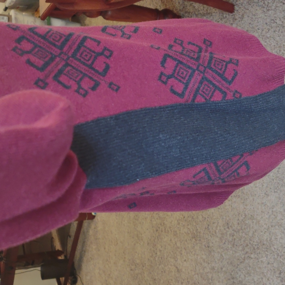 Ruby Red Snowflake Sweater Xl - image 5